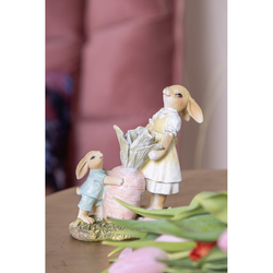 Húsvéti dekoráció - Répát szedő nyuszik