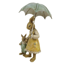 Esernyős nyuszi mama kisnyuszival