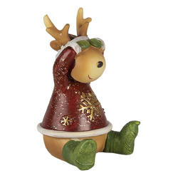 Karácsonyi rénszarvasok dekorációs figura