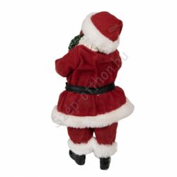 Mikulás manó figurával - Karácsonyi dekoráció - 28cm
