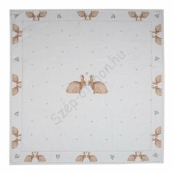 Húsvéti nyuszis asztalterítő - 100x100cm - Bunnies in Love