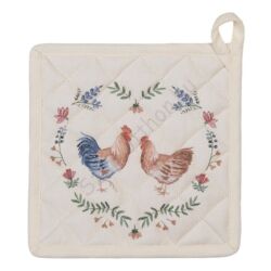 Edényalátét - Chicken and Rooster