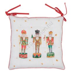 Karácsonyi mintás székpárna - 40x40cm - Happy Little Christmas