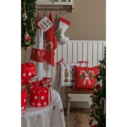 Karácsonyi párnahuzat - 40x40cm - Happy Little Christmas