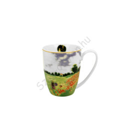Porcelán bögre  - 380ml - Monet: Pipacsmező