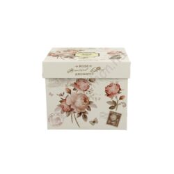 Porcelán bögre tetővel és fém szűrővel - 430 ml - Secesja