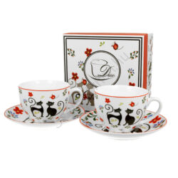 Porcelán csésze szett - 280ml - Koty Etno