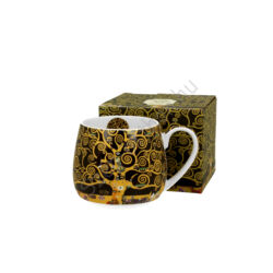 Porcelán bögre - 430ml - Klimt: Életfa
