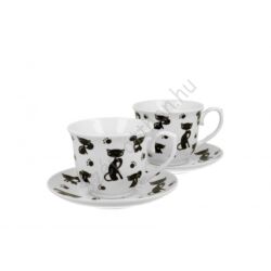 Porcelán csésze szett - 250ml - Koty Czarne