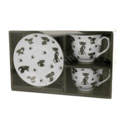 Porcelán csésze szett - 250ml - Koty Czarne