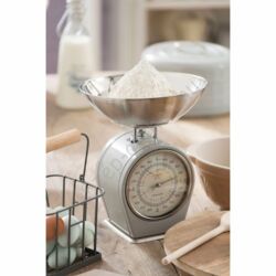 Rozsdamentes acél konyhai mérleg szürke KitchenCraft Living Nostalgia