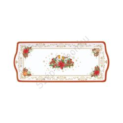 Porcelán tálca - 35x15cm - Christmas Melody