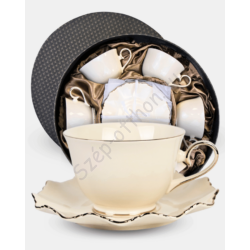 Malaga porcelán 6 személyes csésze szett - 250ml - Veroni