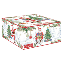 Karácsonyi porcelán bögre szett - 350ml - Joyful Santa