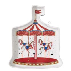 Karácsonyi porcelán tálca - 20x23,5cm - Christmas Wonderland