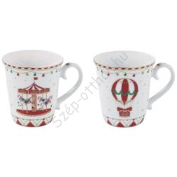 Karácsonyi mintás Porcelán bögre szett - Christmas Wonderland