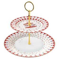 Karácsonyi mintás Porcelán süteményes állvány - Christmas Wonderland