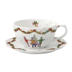 Karácsonyi porcelán teás csésze - 300ml - Christmas Round Dance