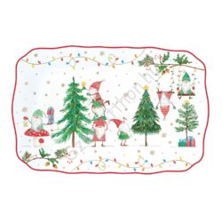 Porcelán tálca - 35x23cm - Ready for Christmas