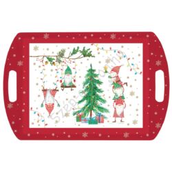 Karácsonyi manós műanyag tálca - 52x35cm - Ready for Christmas