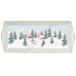 Porcelán tálca - 35x15cm - Chalet