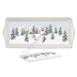Porcelán tálca - 35x15cm - Chalet
