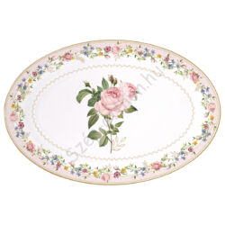 Porcelán ovális tálca 35x23,5cm Chant des Roses