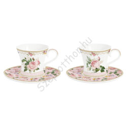 Porcelán kávéscsésze szett 80ml Chant des Roses