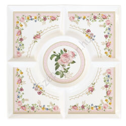 Porcelán kínáló tálca 25x25cm Chant des Roses
