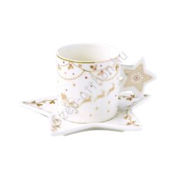 Karácsonyi porcelán csésze - 175ml - Christmas Lights