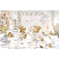 Karácsonyi porcelán desszertes tányér - 19cm - Christmas Lights