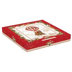 Porcelán tortatál lapáttal - 32cm - Christmas Memories