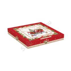 Porcelán tálca - 30x30cm - Christmas Memories
