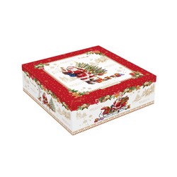 Porcelán süti tároló - 16x10,5cm - Christmas Memories