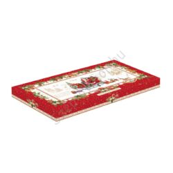 Porcelán tálca - 40x18cm - Christmas Memories