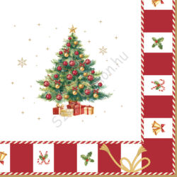 Karácsonyi szalvéta 33x33cm, 20db-os, Christmas Tale