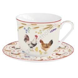 Porcelán reggeliző csésze szett - 370ml - Country Life