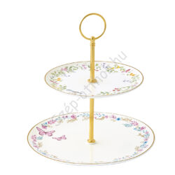 Porcelán süteményes állvány Fancy Garden