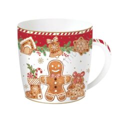 Porcelán bögre - 350ml - Fancy Gingerbread