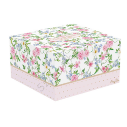 Porcelán teáscsésze és alj 200ml dobozban, Garden Joy