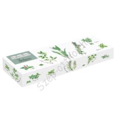 Porcelán tálkaszett porcelán tálcán - 37x10cm - Herbarium