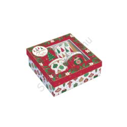 Karácsonyi porcelán kávéspohár szet Jingle Bells