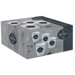Porcelán espresszó pohár szett - 100ml - Kitchen Basics