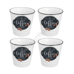 Porcelán espresszó pohár szett - 100ml - Kitchen Basics