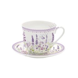 Porcelán csésze - 400ml - Lavender Field