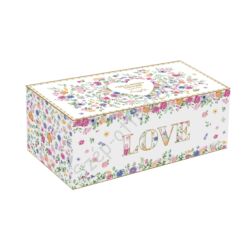 Porcelán bögre 320ml, porcelán tálcán - Mon Amour