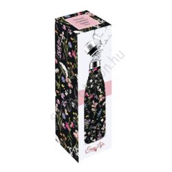 Duplafalú rozsdamentes acél hőtartó útipalack - 500ml - Meadow