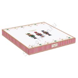 Porcelán tortatál lapáttal - Ø 32 cm - Nutcracker