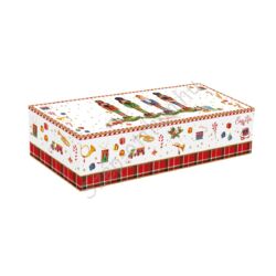 Karácsonyi mintás Porcelán tálka szett - Vintage Nutckrackers