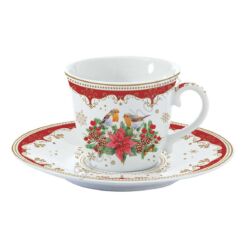 Karácsonyi porcelán teás csésze - 200ml - Christmas Melody